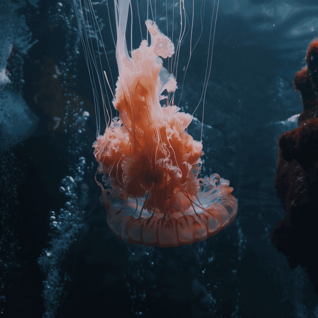 Farbige Tinte im Wasser